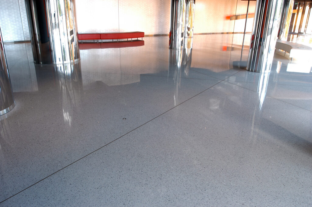 Polished concrete flooring at Norwest
