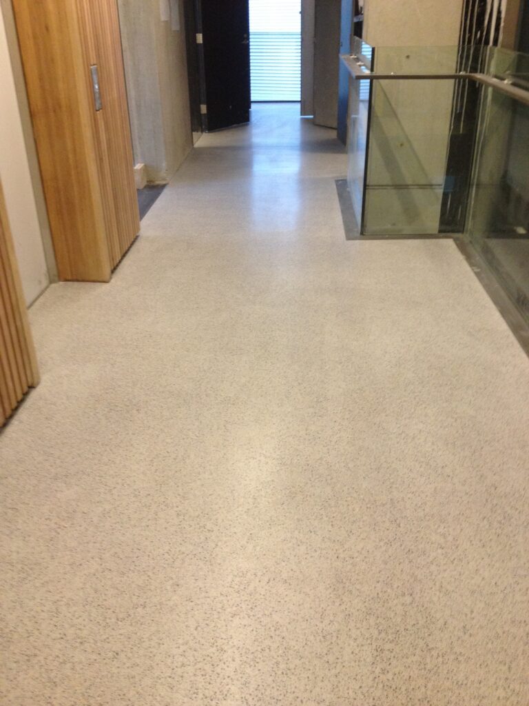 Durazzo terrazzo flooring at Kinghorn Cancer Centre, Darlinghurst