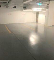 Commercial epoxy flooring installation by professionals